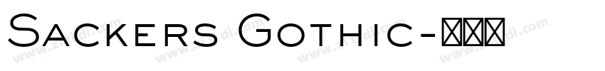 Sackers Gothic字体转换